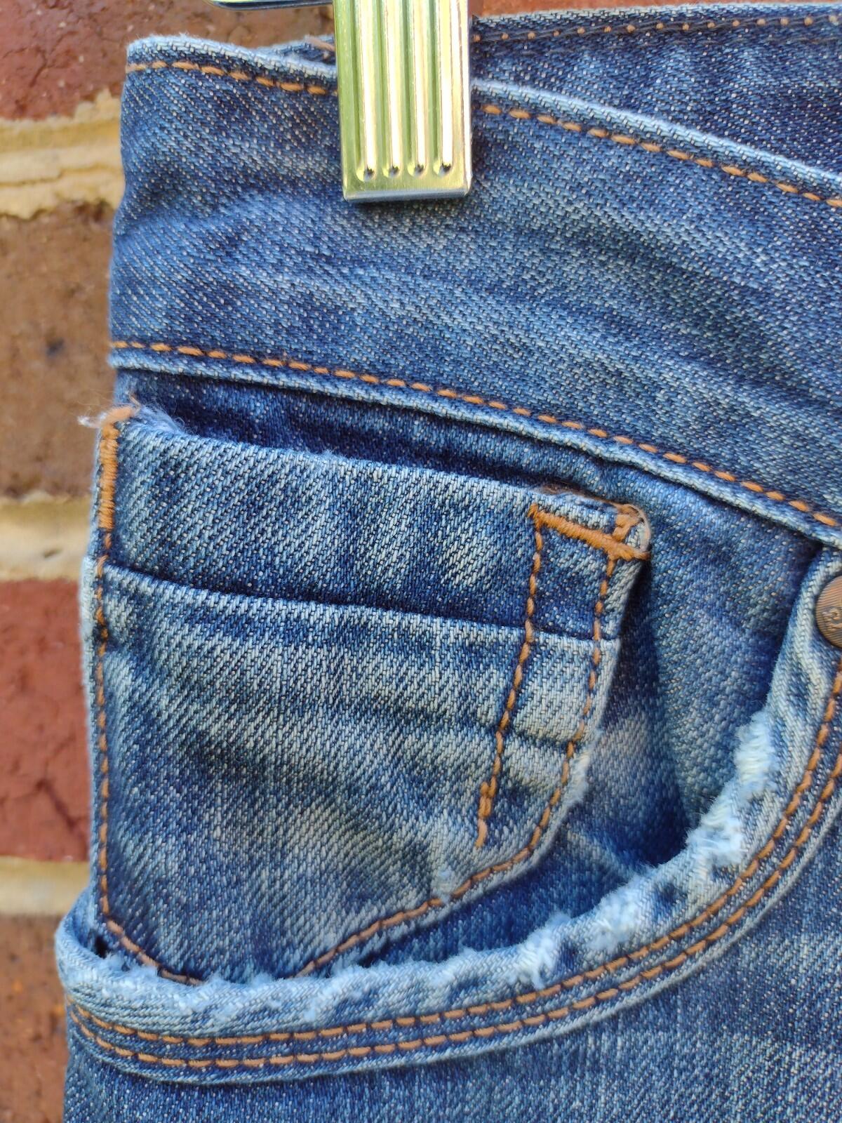 Pepe Jeans London 73 Straight Leg Denim Jeans W30 L34 Vintage Fade Y2K