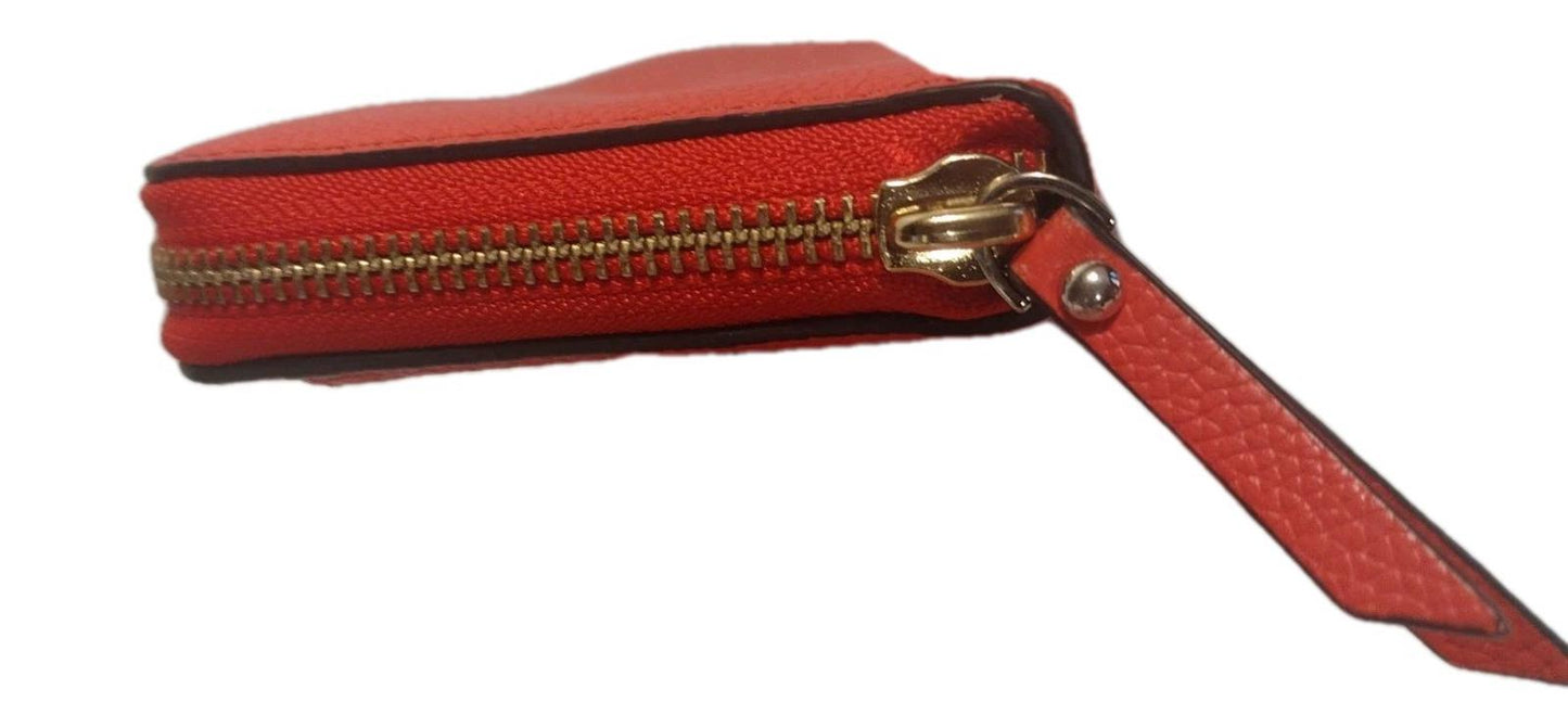 Kate Spade Neda Wallet Watermelon Zip Around Multi-Compartment Brass Zipper 4x8