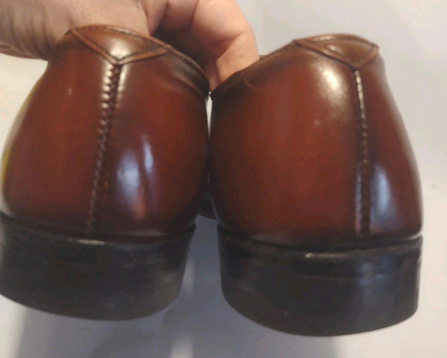 Vintage 60s Men's Dress Shoes 8D Arch Lift Biltrite Heel Leather Sole USA