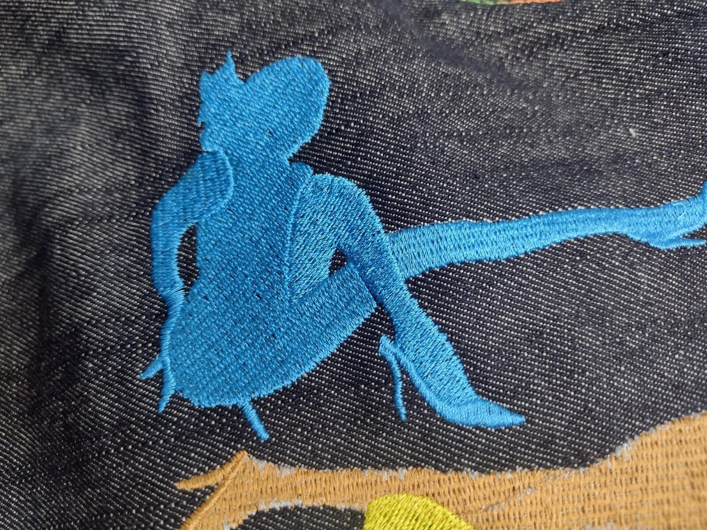42/32 Rare RMC Ksohoh Embroidered Rainbow Stitch Jeans Japan