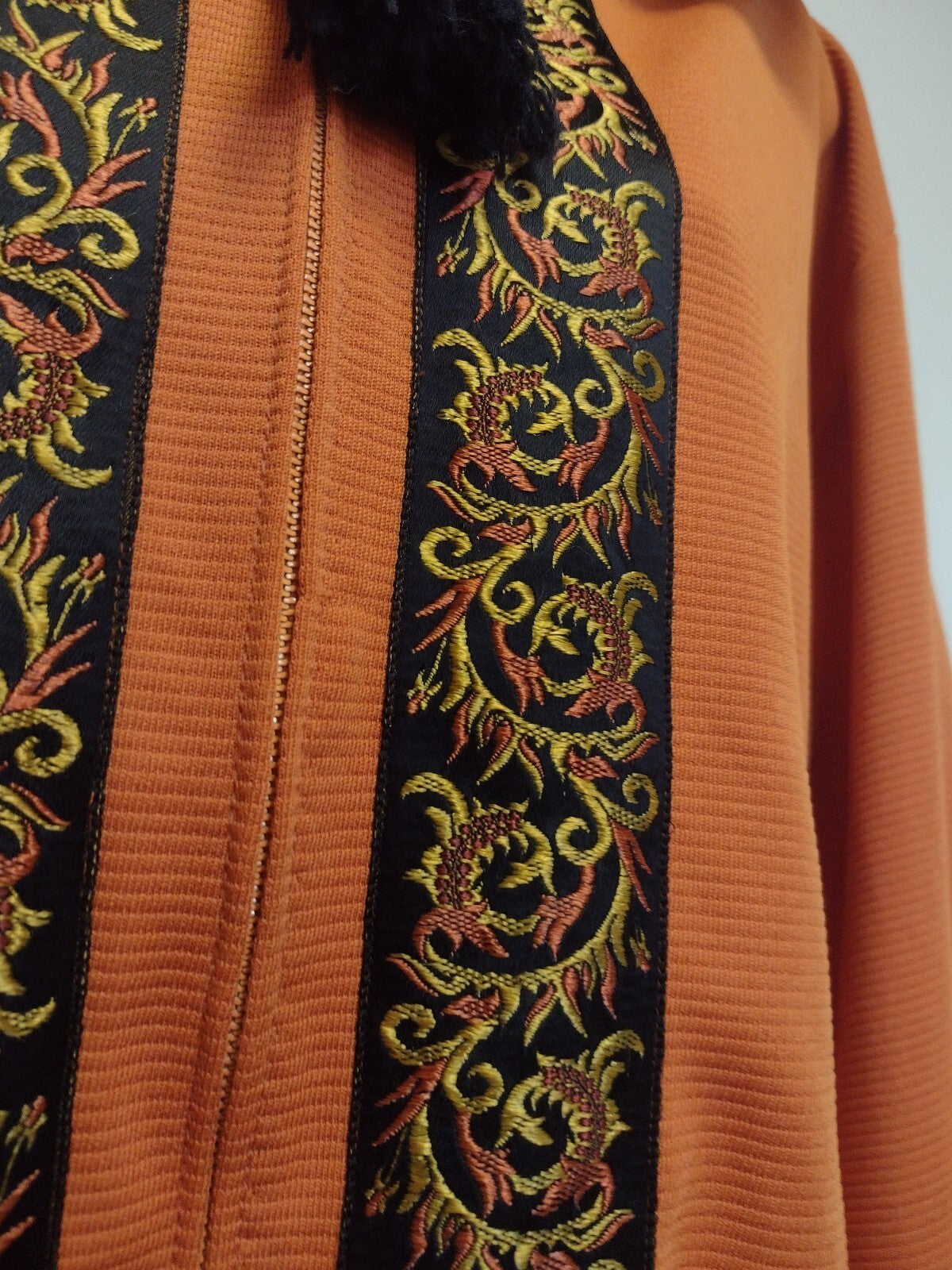 Vintage 70s Handmade Medieval Hooded Robe Caftan Renaissance LARP Wizard Maxi M