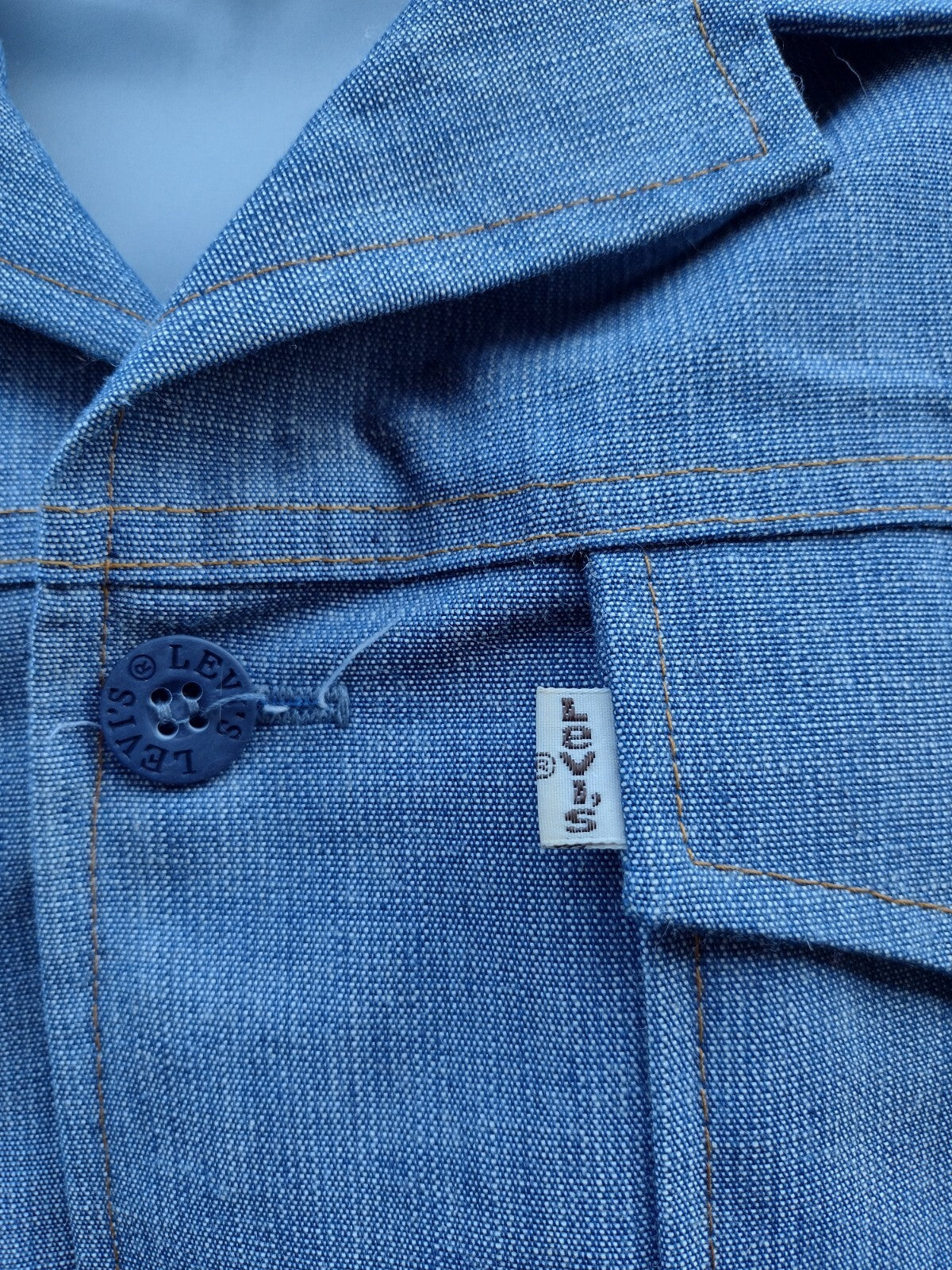 Levi's Shirt Jacket Vintage 70s USA Gentlemen's Jeans White Tab Workwear M