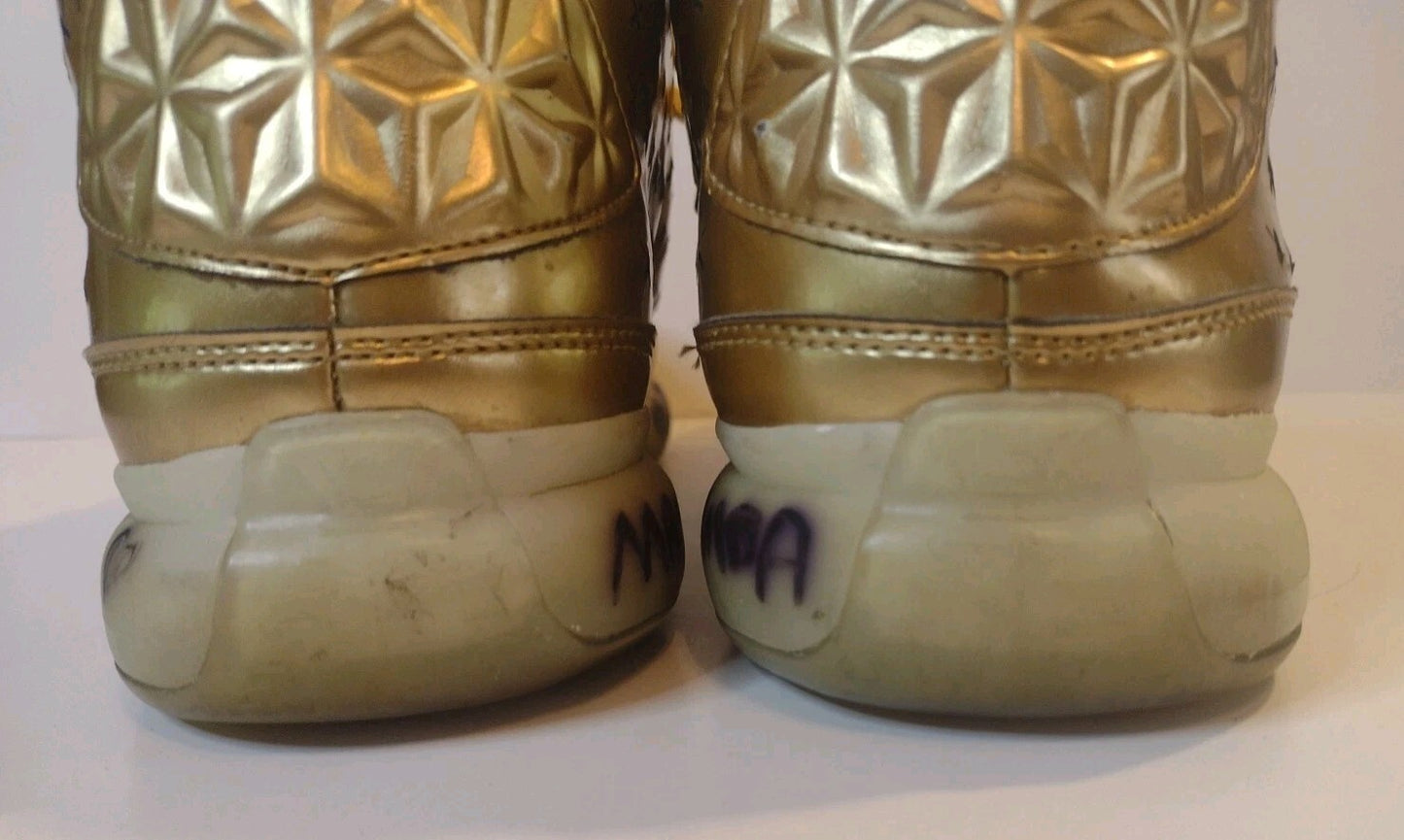Nike Kobe VII 7 Gold Metallic Basketball Shoes Mens 10 Black Mamba Tribute
