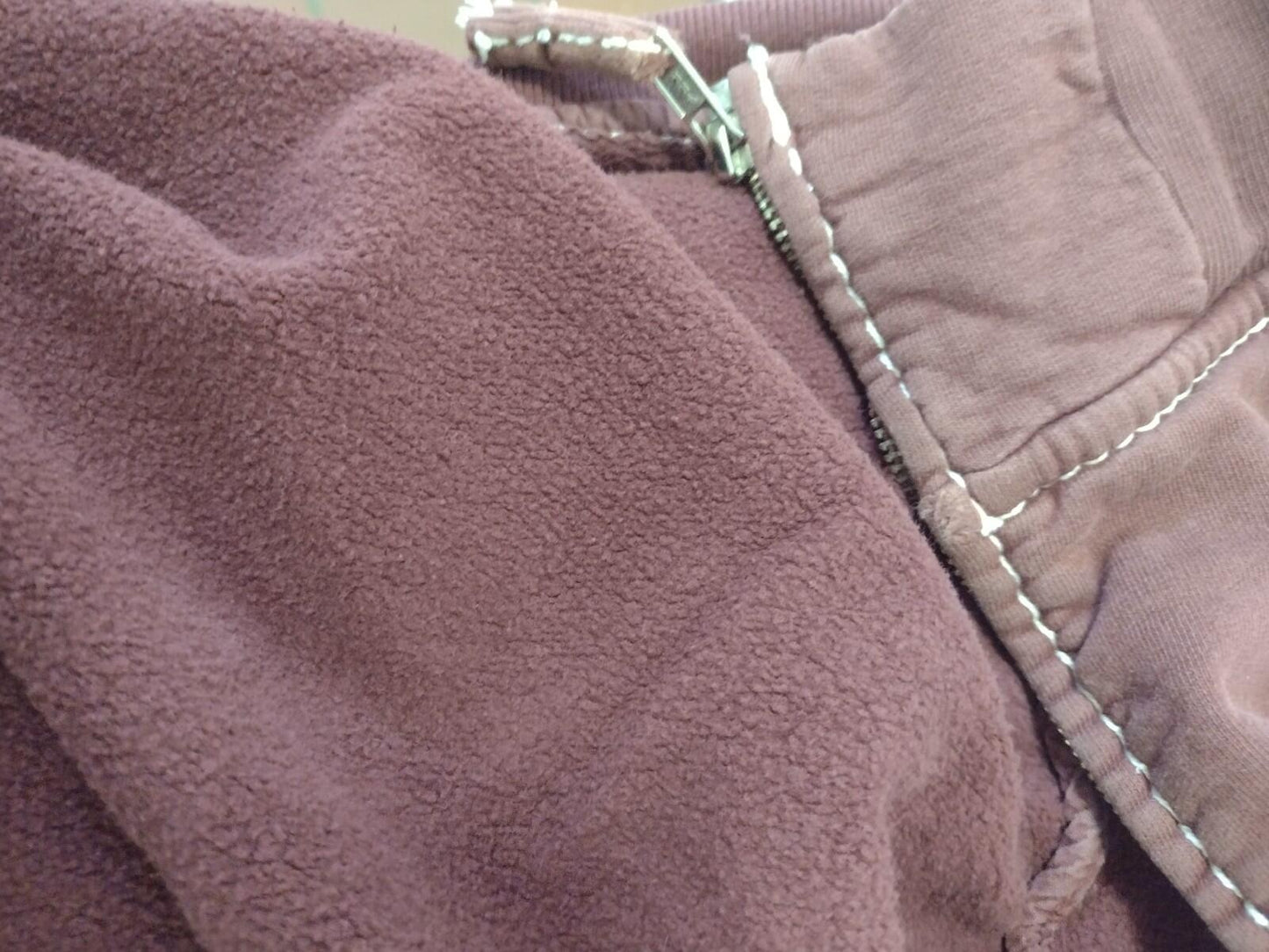 True Religion XXL Hoodie Red Fade Big Stitch Zip Up RivetY2K