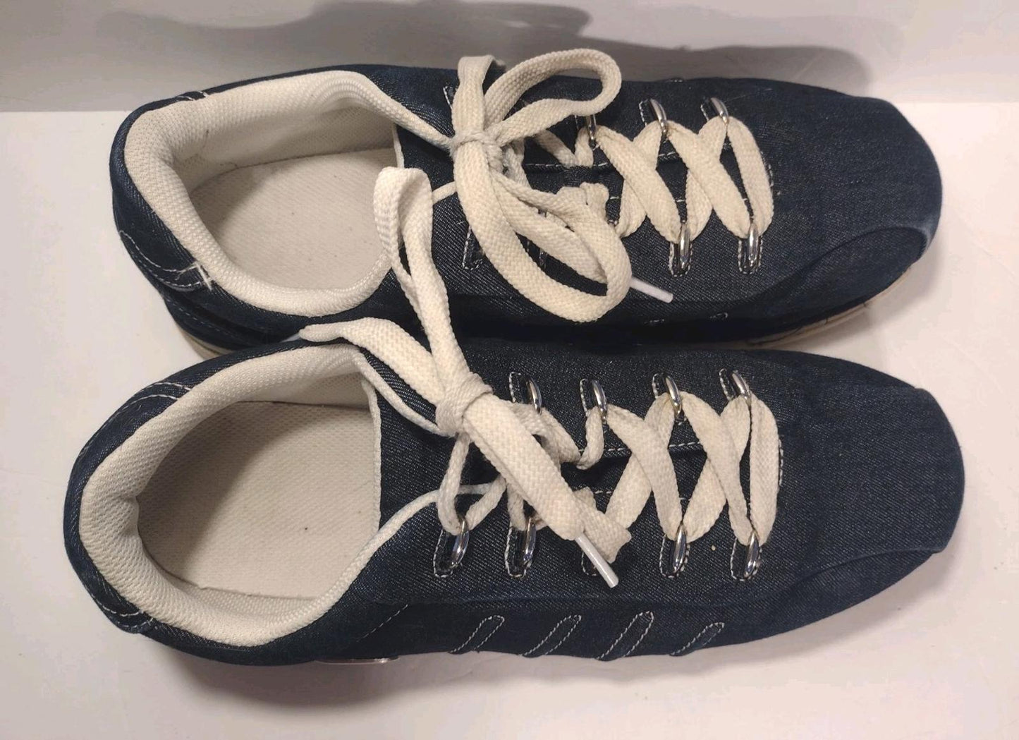 Lugz Changeover II Denim Sneakers Men’s 13 Dark Wash Contrast Stitch Rare