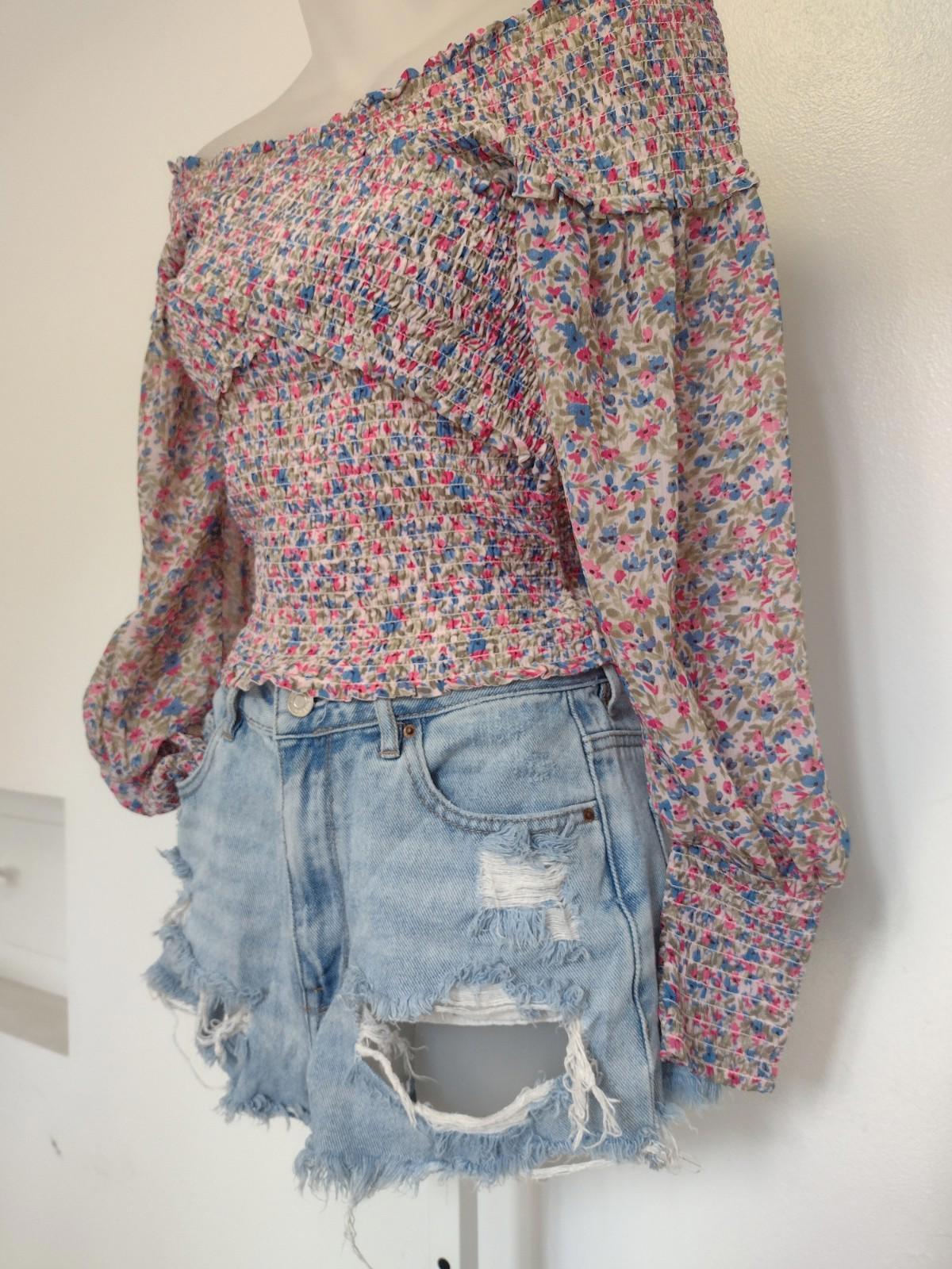Y2K Vintage PacSun Ripped Denim Shorts High-rise Festival 26