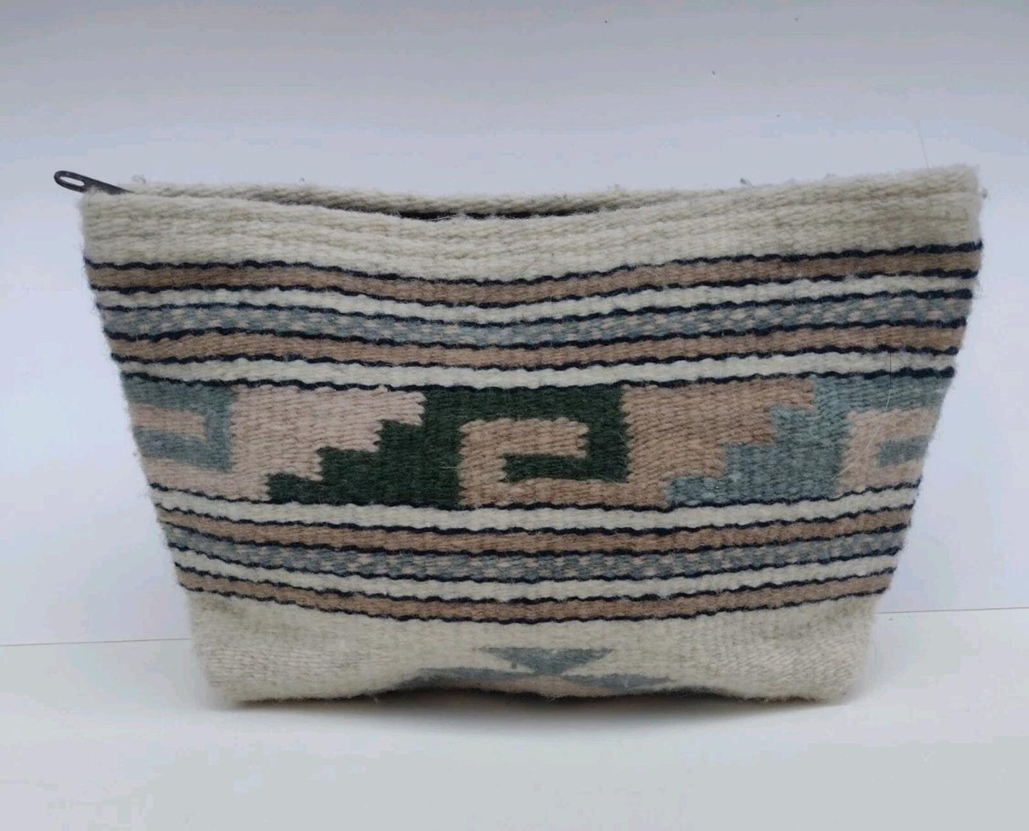 MZ Fair Trade Oaxaca Wool Pouch Handmade Zapotec Artisan Bag Boho Case