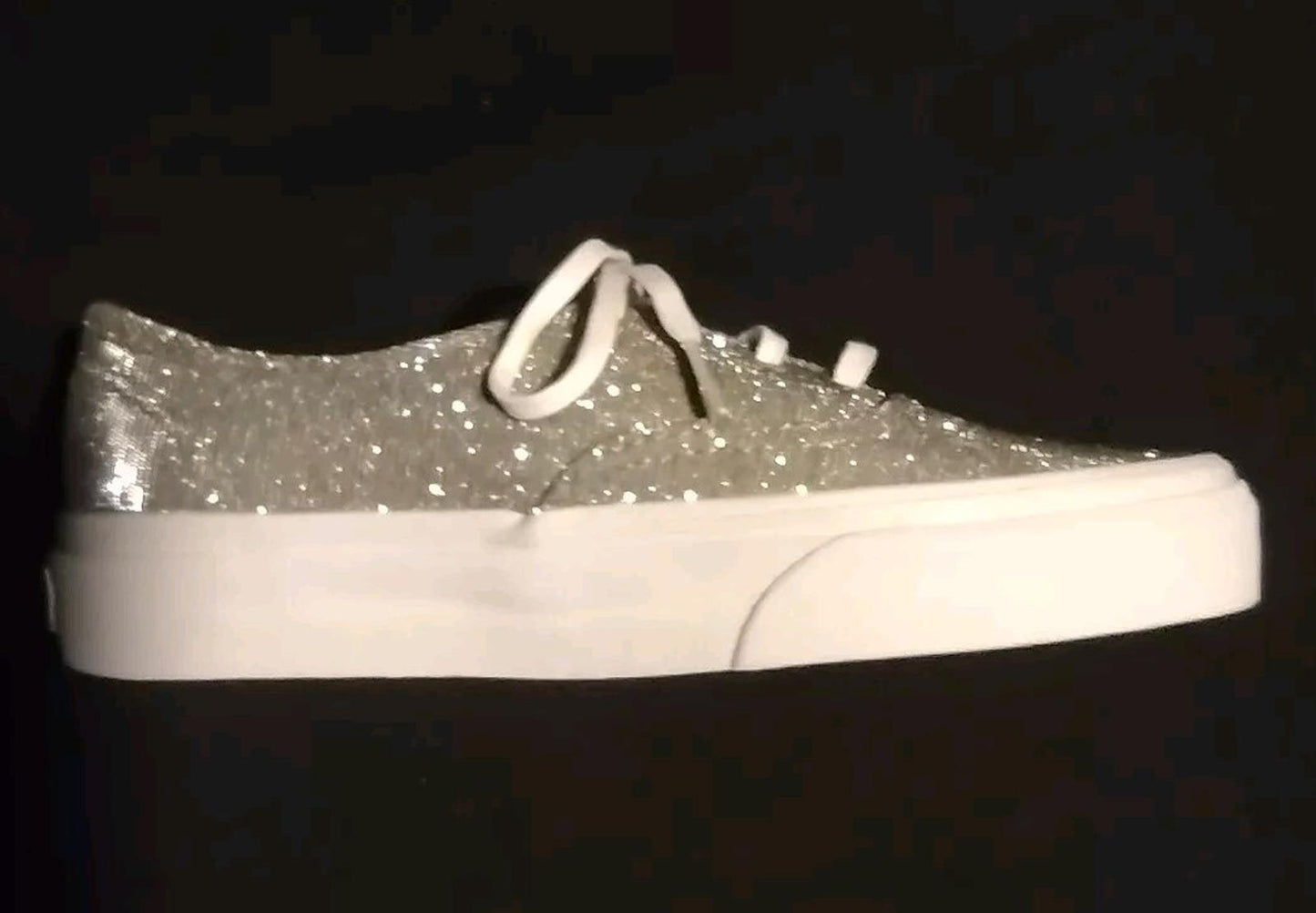Vans New Gold Silver Glitter Sneakers Women's Sz 5 Men's Sz 3.5 Y2k