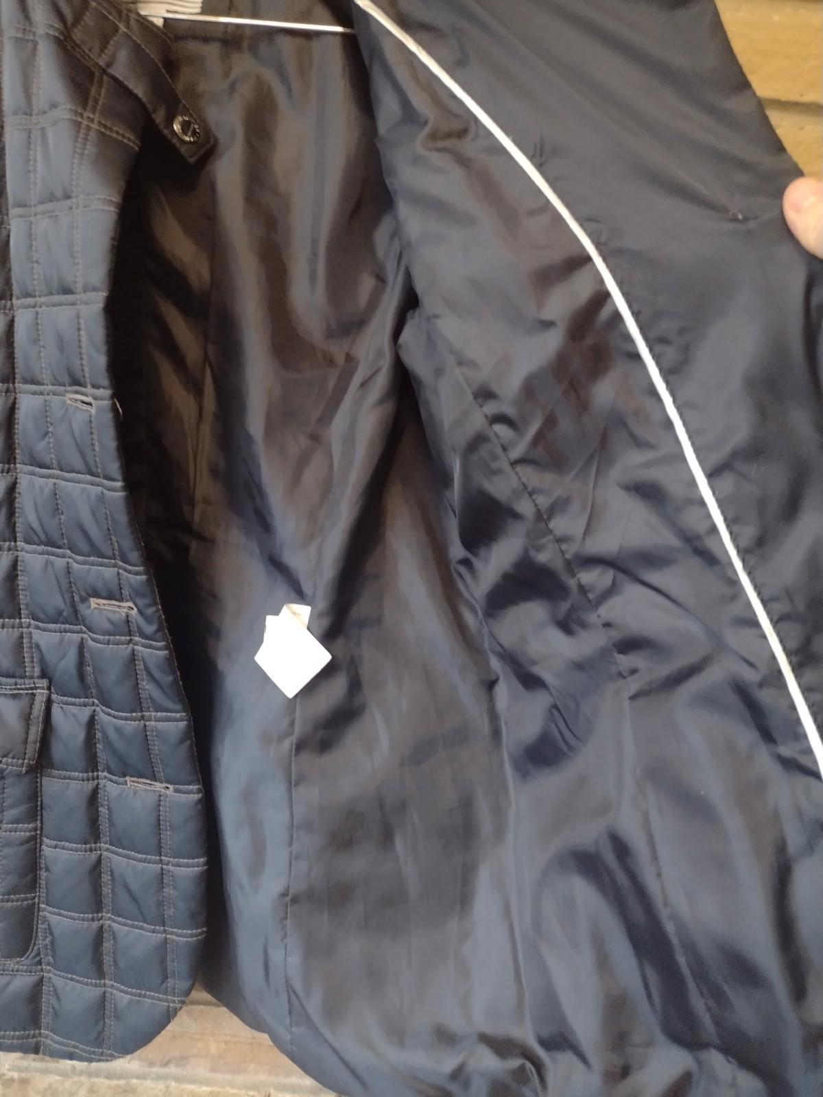Nautica Women’s Quilted Jacket S Wool Collar Trim Dual Pockets Anchor Buttons