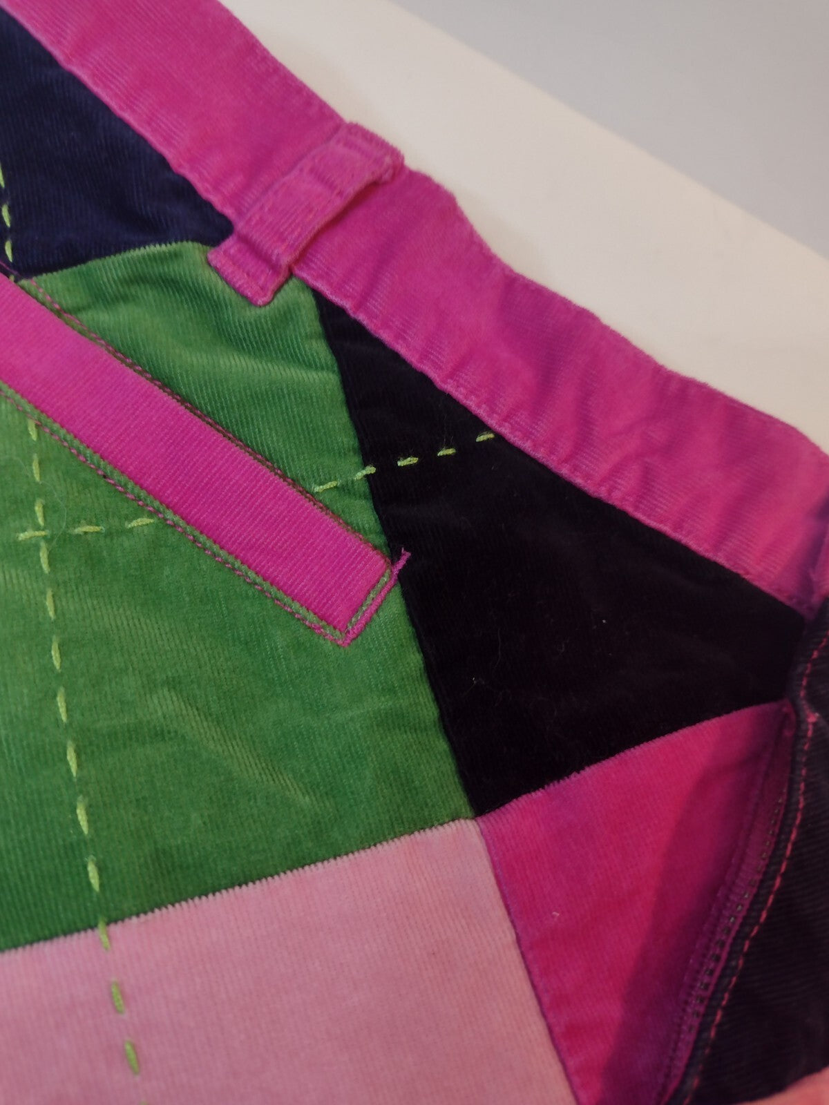 Lilly Pulitzer Velveteen Micro Mini Skirt Y2K Preppy Argyle Plaid Pink XS
