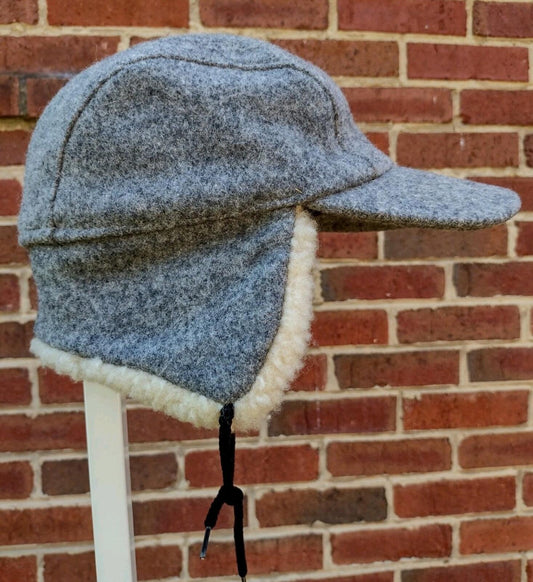 Vintage 80s Filson Wool Trapper Hat Shearling Lined USA ACTWU Medium