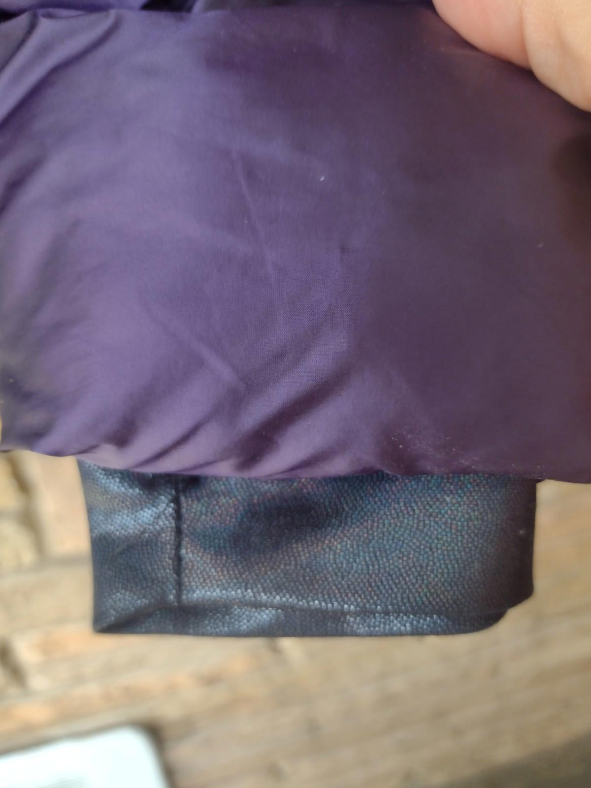 Champion Girls XL 14‑16 Iridescent Purple Puffer Jacket Fleece Lined Hood