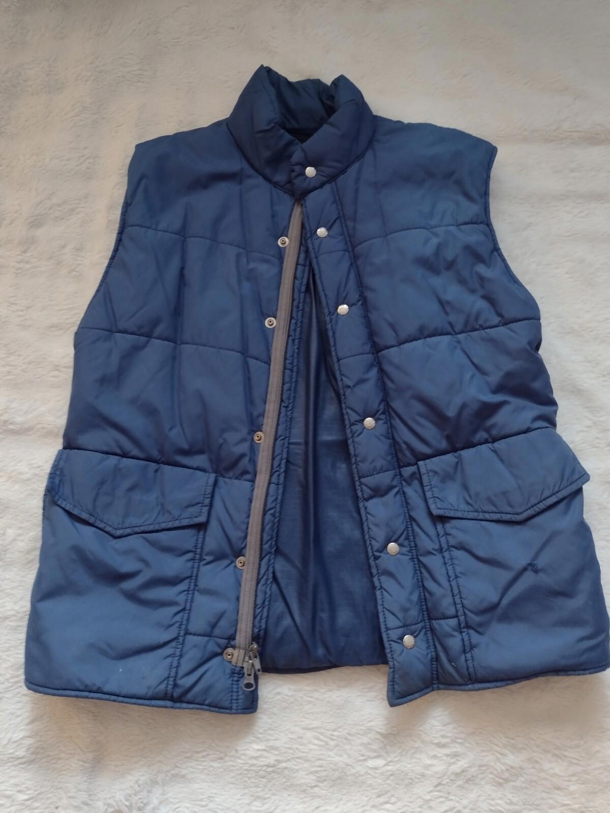 Vintage 70s Alpine Designs Quilted Down Puffer Jacket Vest Size Men's S/M