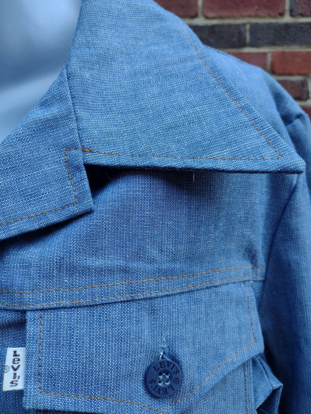 Levi's Shirt Jacket Vintage 70s USA Gentlemen's Jeans White Tab Workwear M