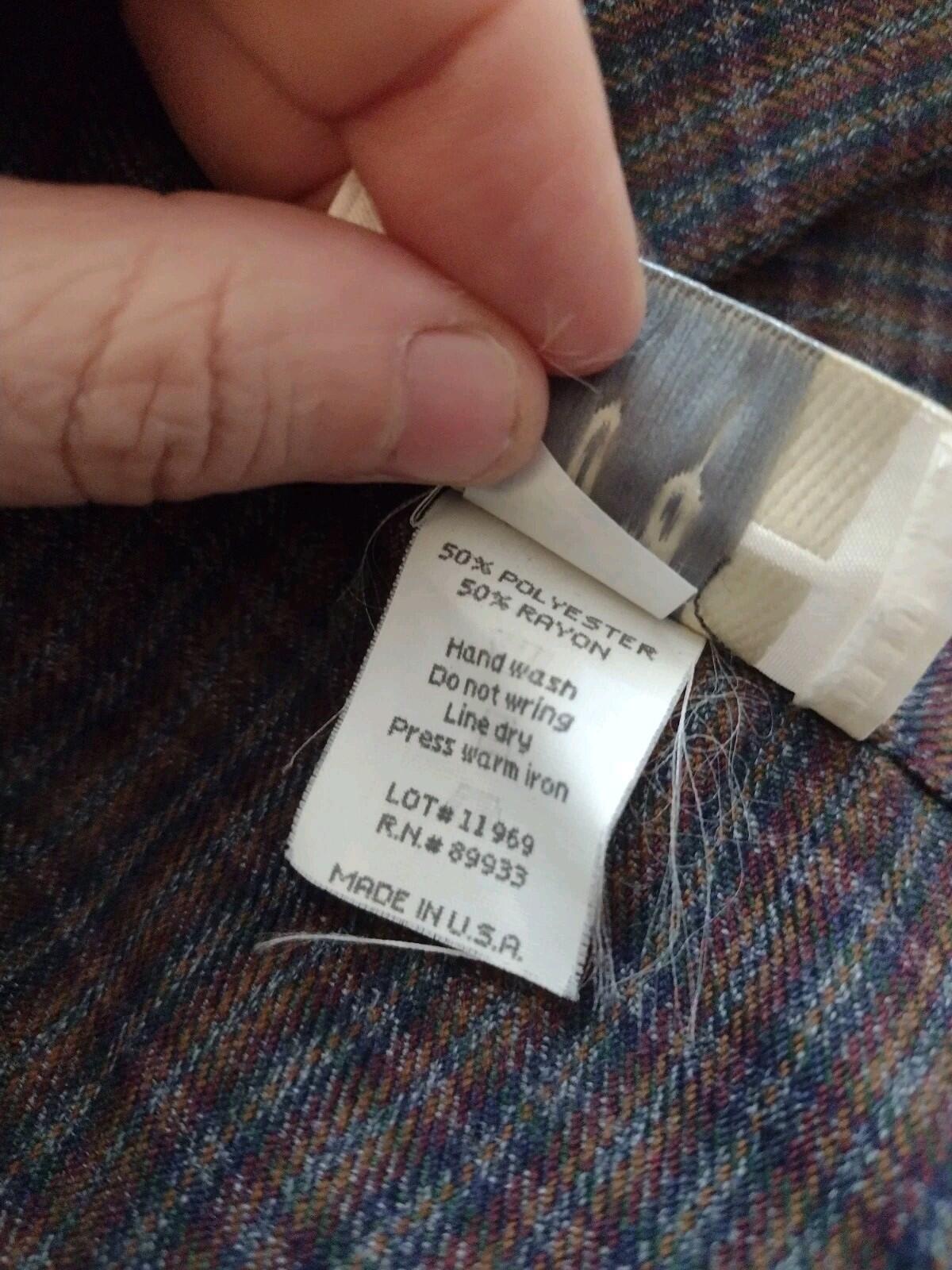 Vintage Torfay Plaid Cropped Jacket Sz 12 Rockabilly Style Made in USA