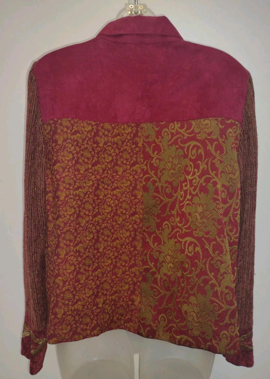 Lot Of 8 Vintage Tapestry Chenille Art to Wear Jackets 90s M–XL Grandma Boho