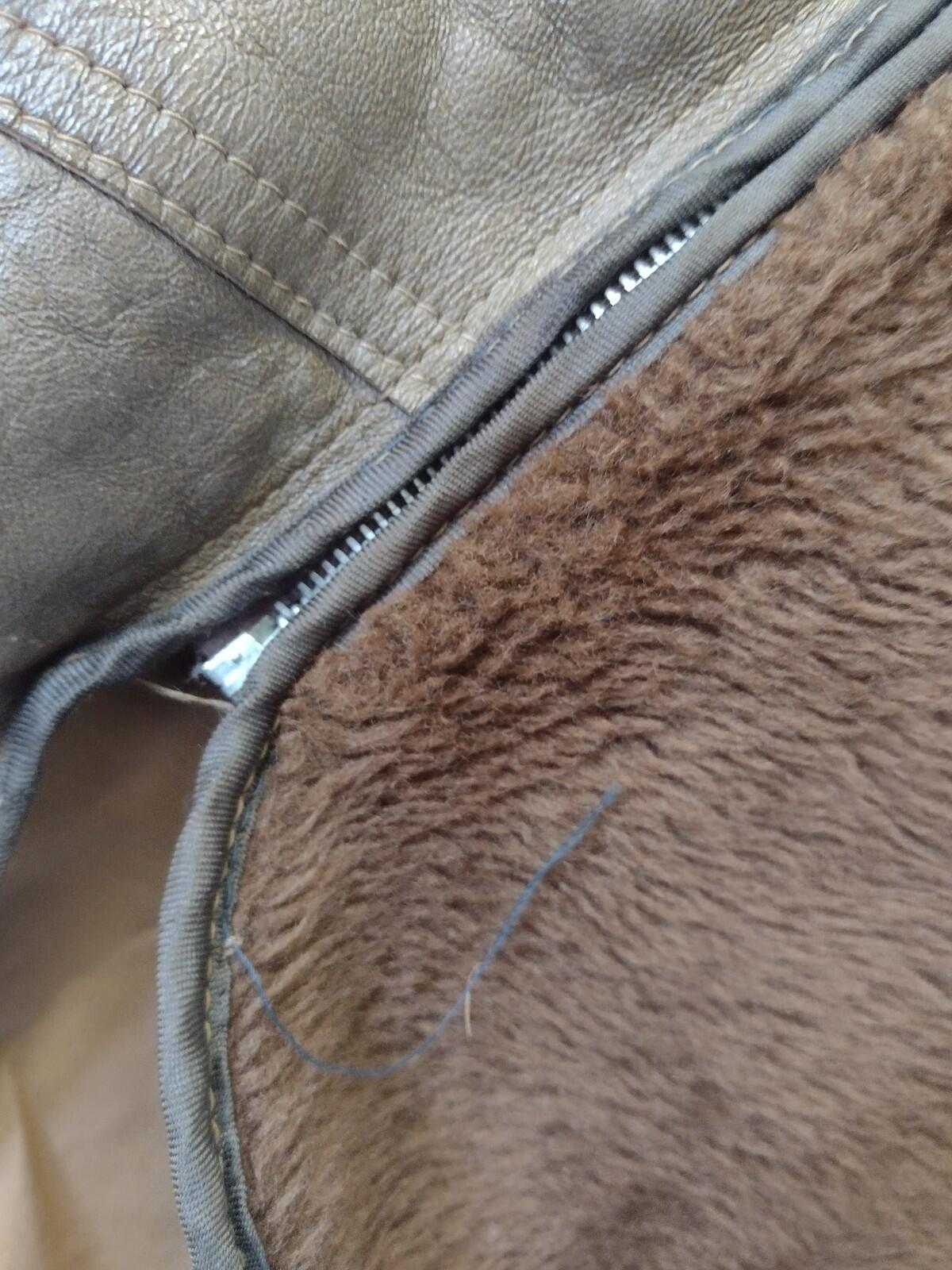 Grais Angel Skin Cabretta Leather Jacket 42R Zip Out Lining Made USA Brown