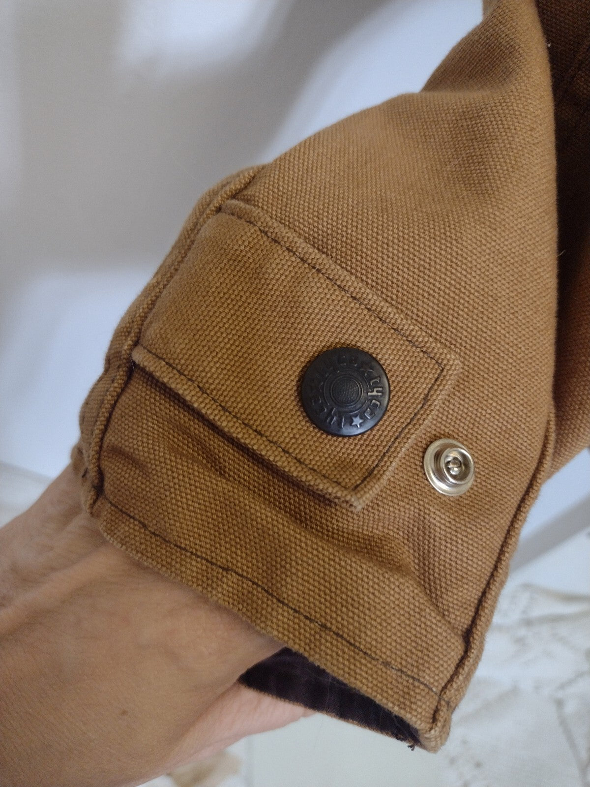 Vintage Jackson Hole USA Union Made Canvas Work Jacket Ranch Barn Chore Coat S