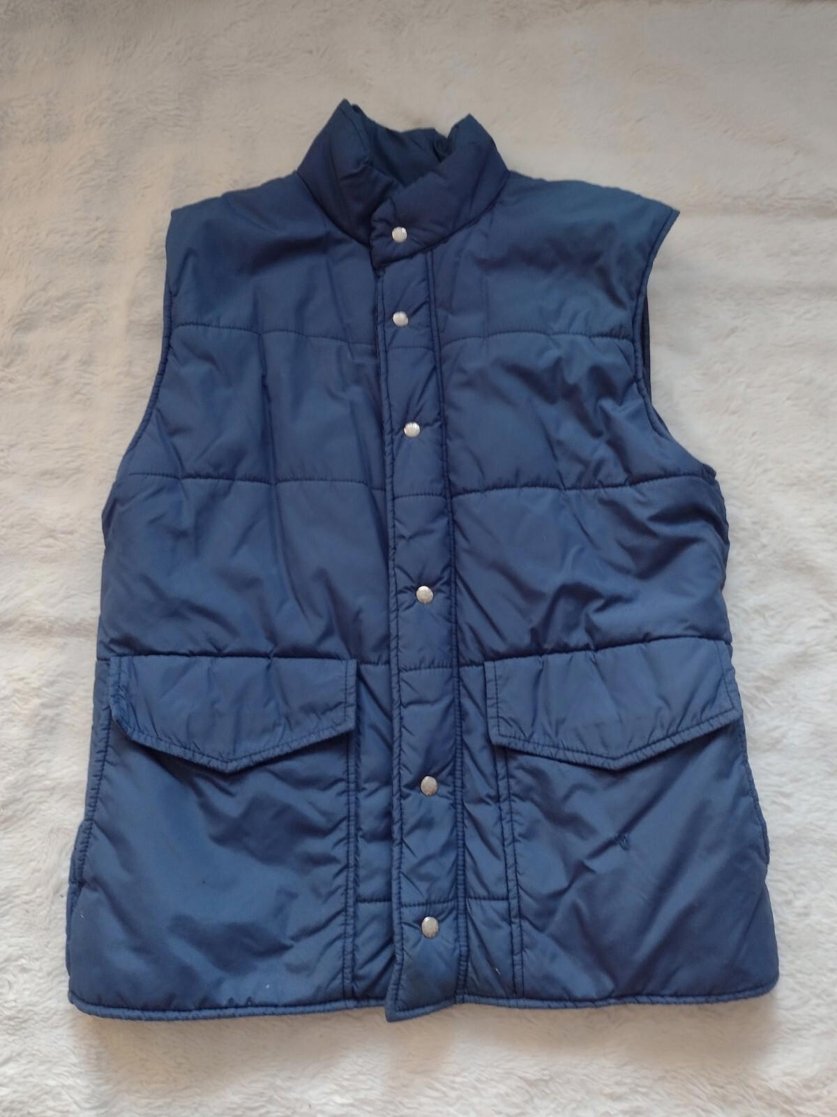 Vintage 70s Alpine Designs Quilted Down Puffer Jacket Vest Size Men's S/M