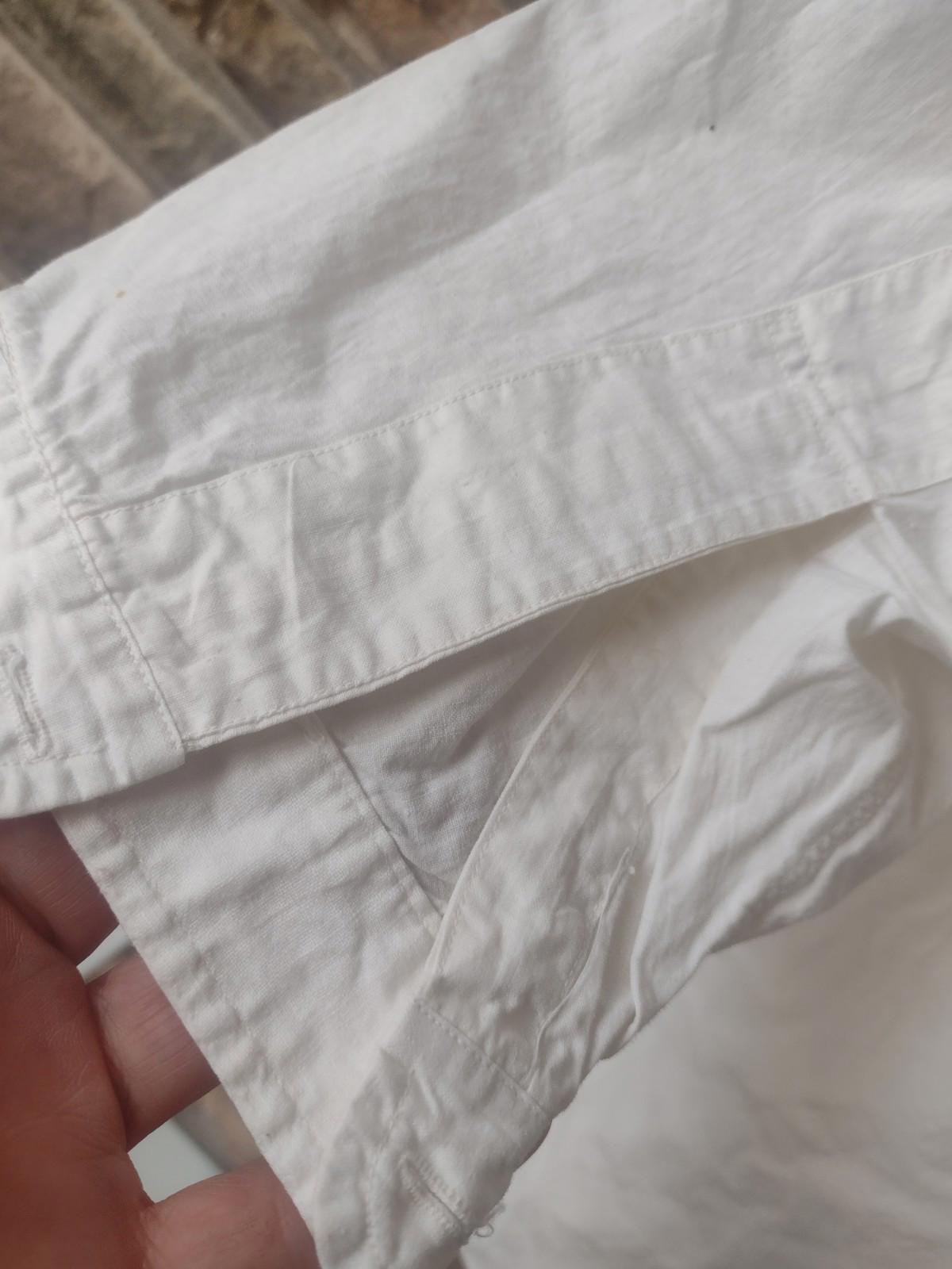 Antique 1800s Victorian Men Dress Shirt 16x33 Patent Endless Facings The Giant