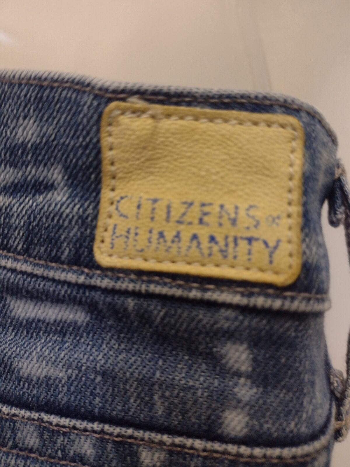 Citizens of Humanity Charlie Flair Custom Bleach 60s 70s Hippie Low  Jeans 27