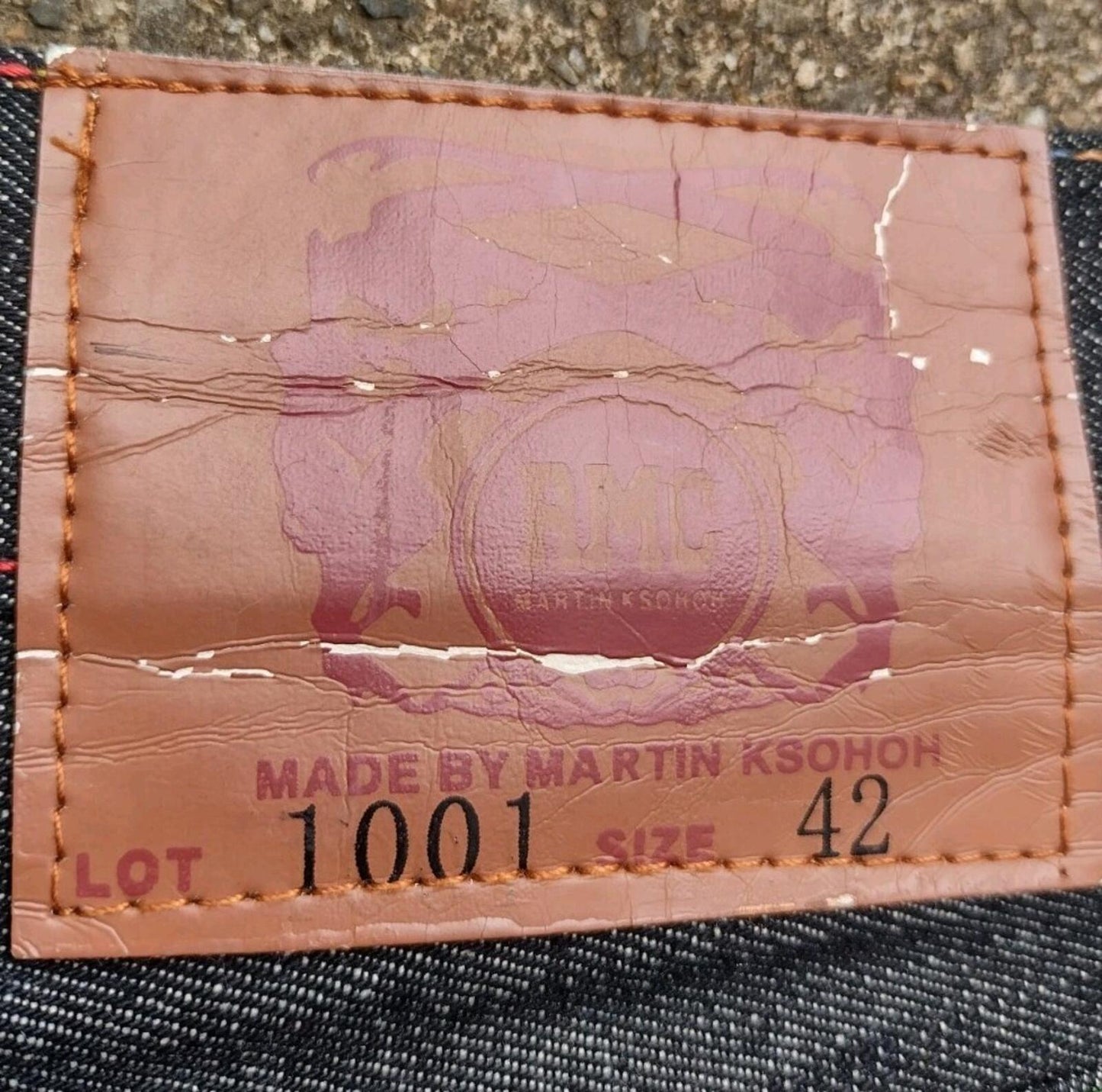 42/32 Rare RMC Ksohoh Embroidered Rainbow Stitch Jeans Japan