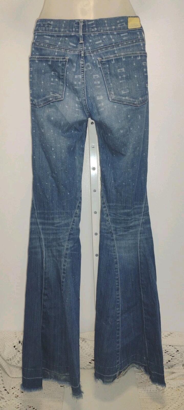 Citizens of Humanity Charlie Flair Custom Bleach 60s 70s Hippie Low  Jeans 27