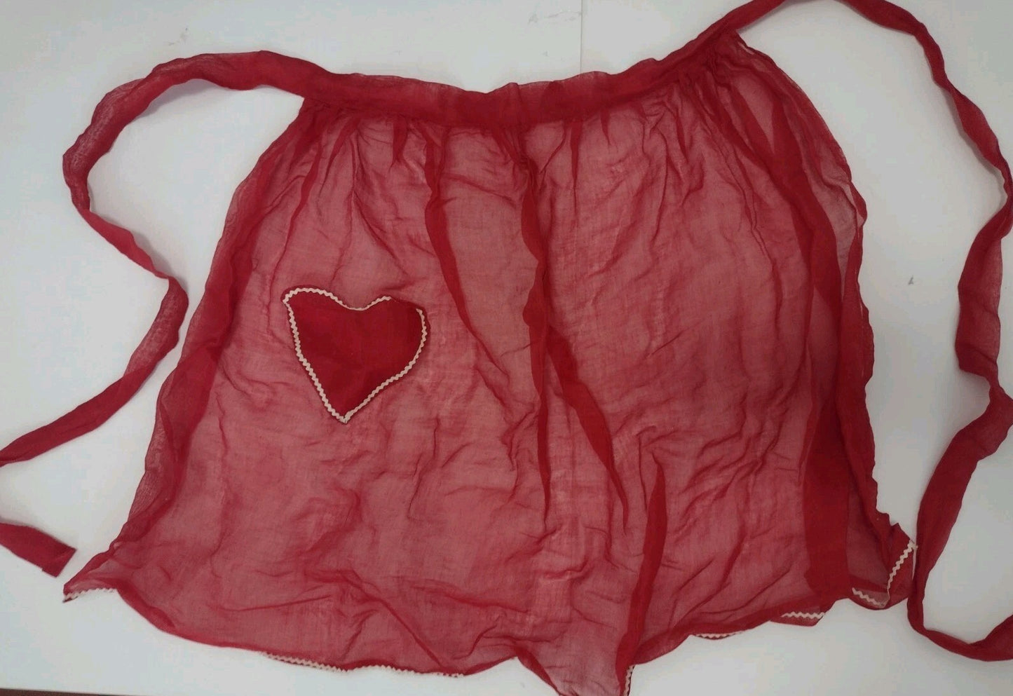 Vintage Handmade Seasonal Apron Lot Christmas Valentine Fall Burlap Hostess