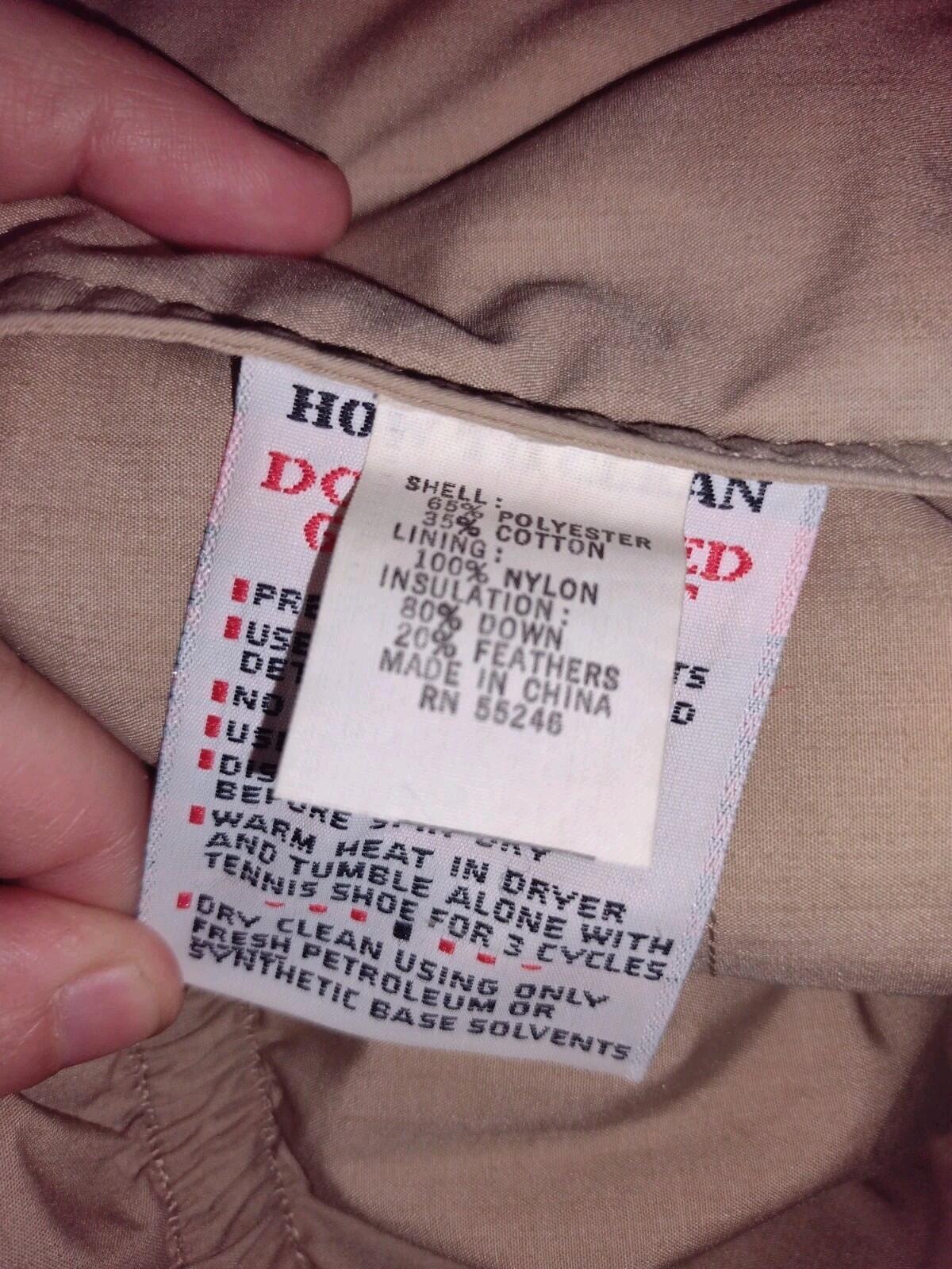 VTG 80s Pacific Trail Reversible Down Vest Tan/Blue L