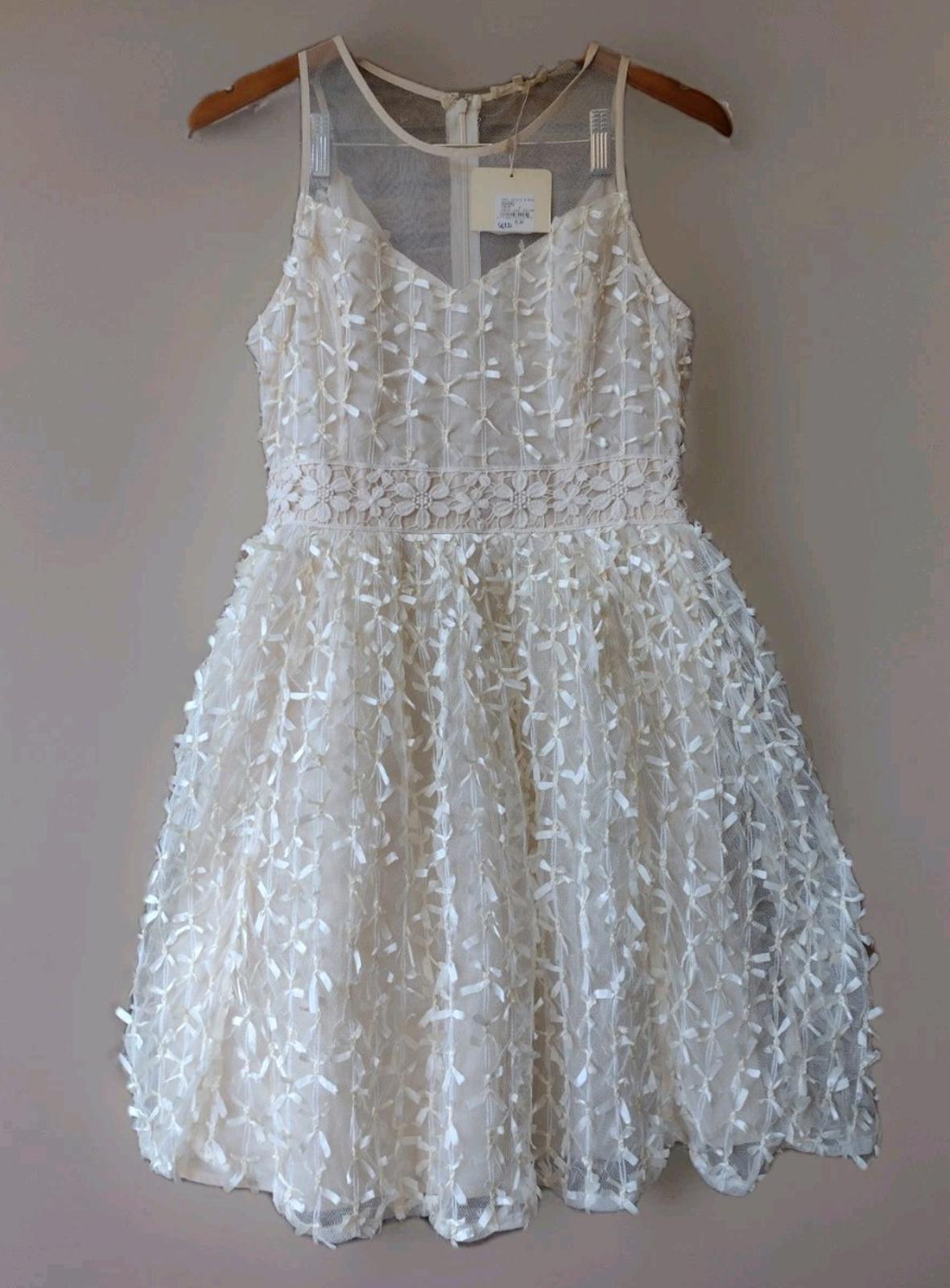 Ryu Cream Lace Tulle Dress M Omni Hotels Romantic Bridal Fairycore NWT