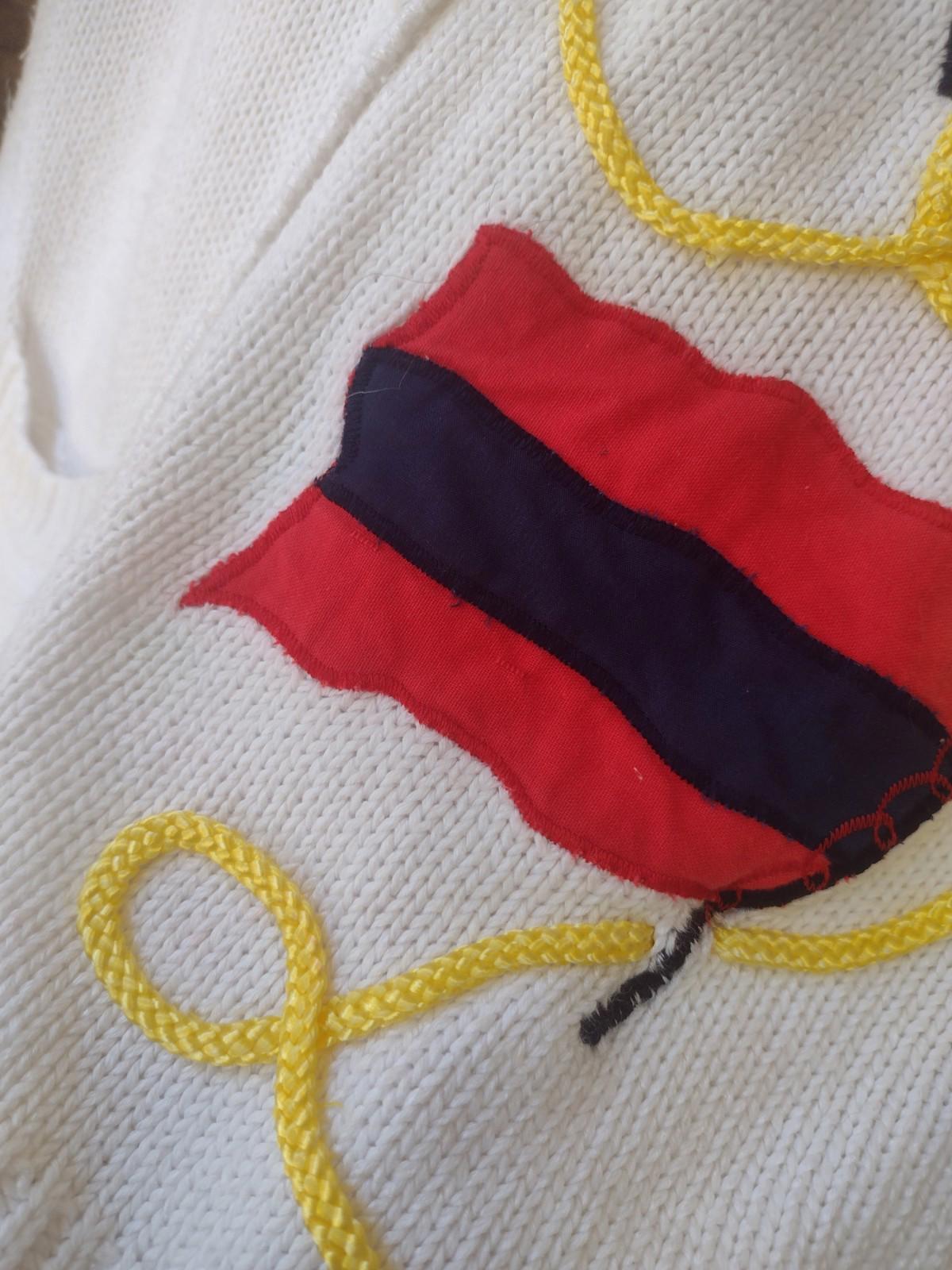 Vintage 80s Joseph Le Bon By Jean Nautical / Sailing Cardigan Sweater Sz S