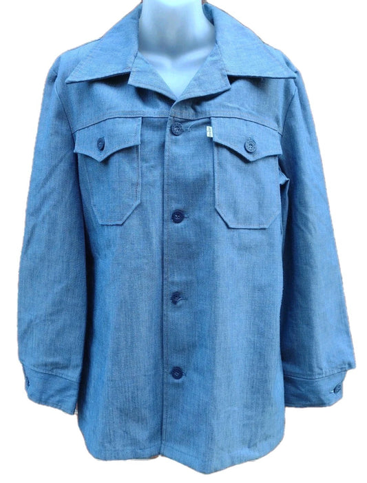 Levi's Shirt Jacket Vintage 70s USA Gentlemen's Jeans White Tab Workwear M