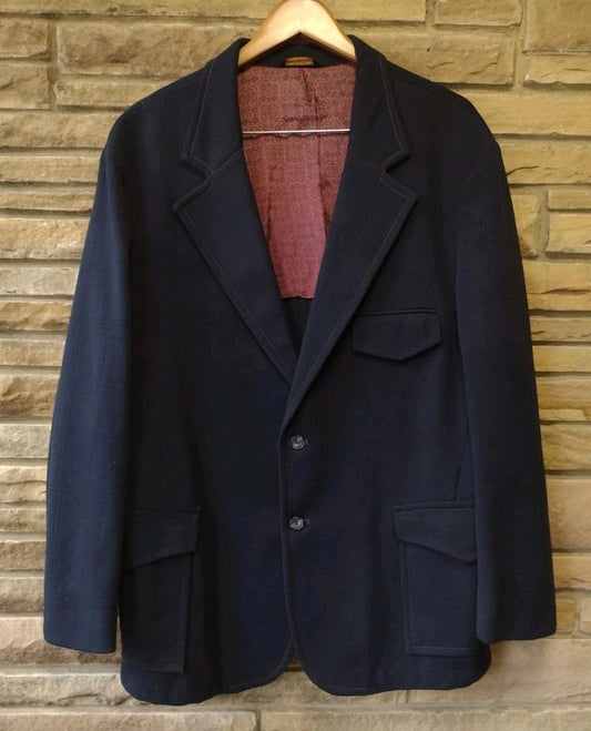 Vintage 70s Brindleigh Blazer Unisex Grandpa Core Disco Checkered 40–42