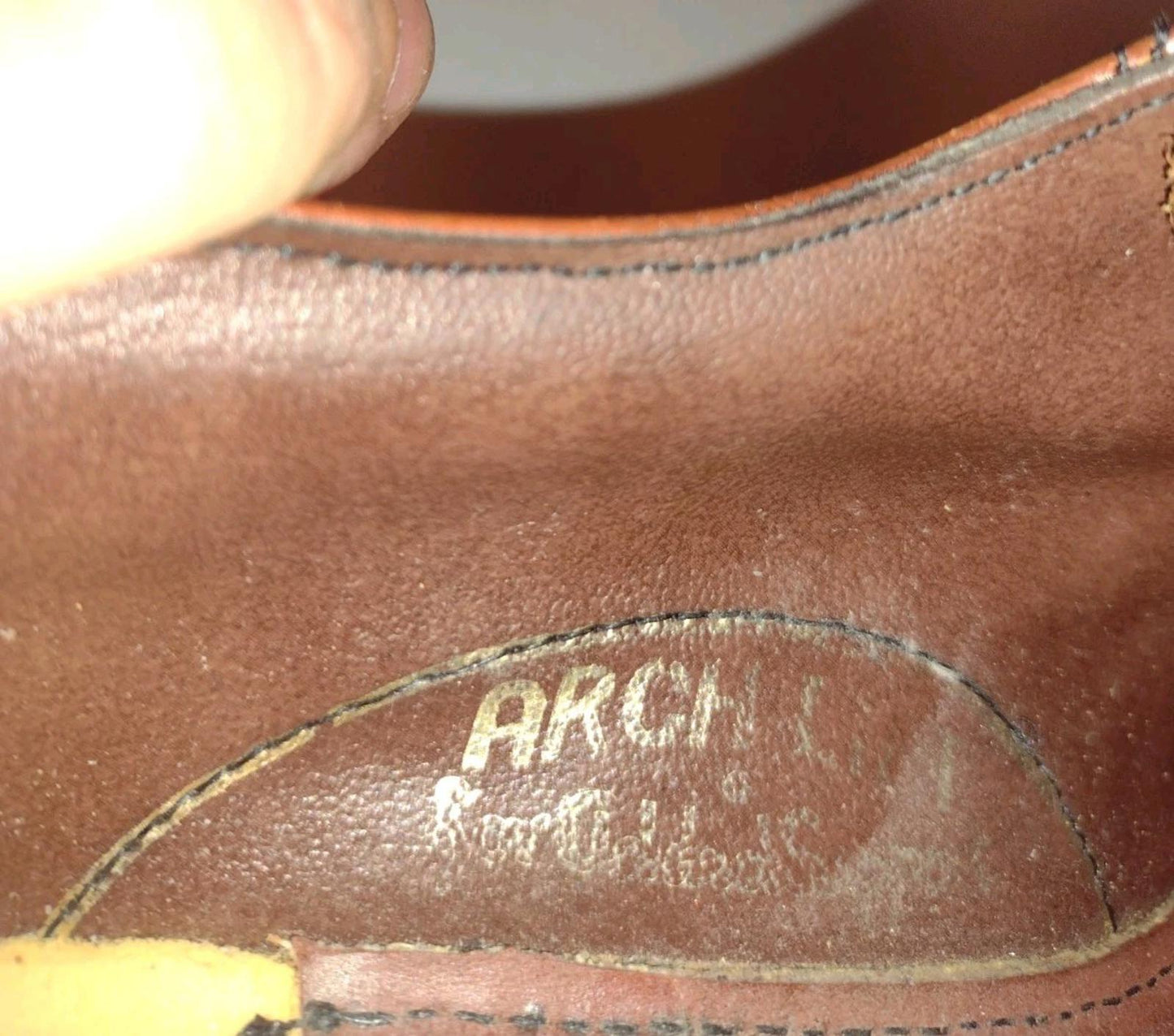 Vintage 60s Men's Dress Shoes 8D Arch Lift Biltrite Heel Leather Sole USA